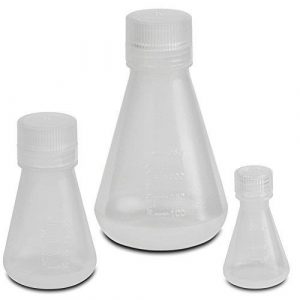 Erlenmeyer Conical Flasks (PP with screw caps)